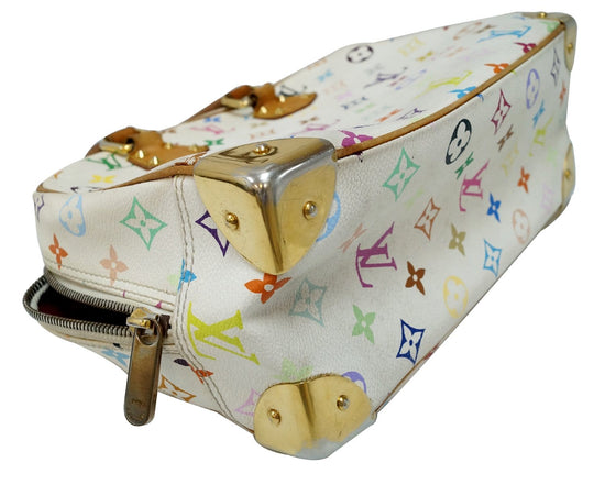 Pre-Owned Louis Vuitton White Monogram Multicolor Trouville Hand Bag 2 – AV  Luxury