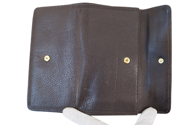 dark brown michael kors wallet