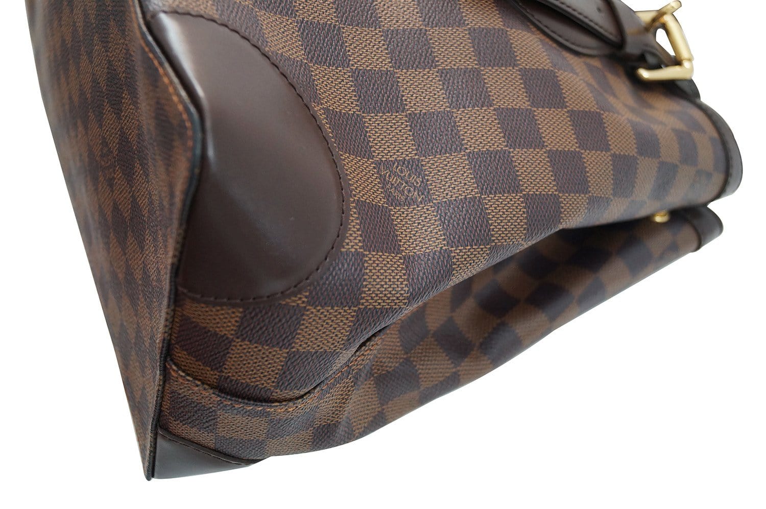 LOUIS VUITTON Hampstead MM Damier Ebene Shoulder Bag Brown