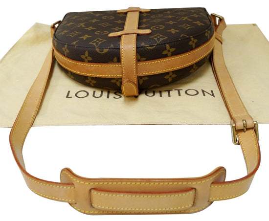 LOUIS VUITTON Chantilly GM Shoulder Bag Monogram Leather Canvas