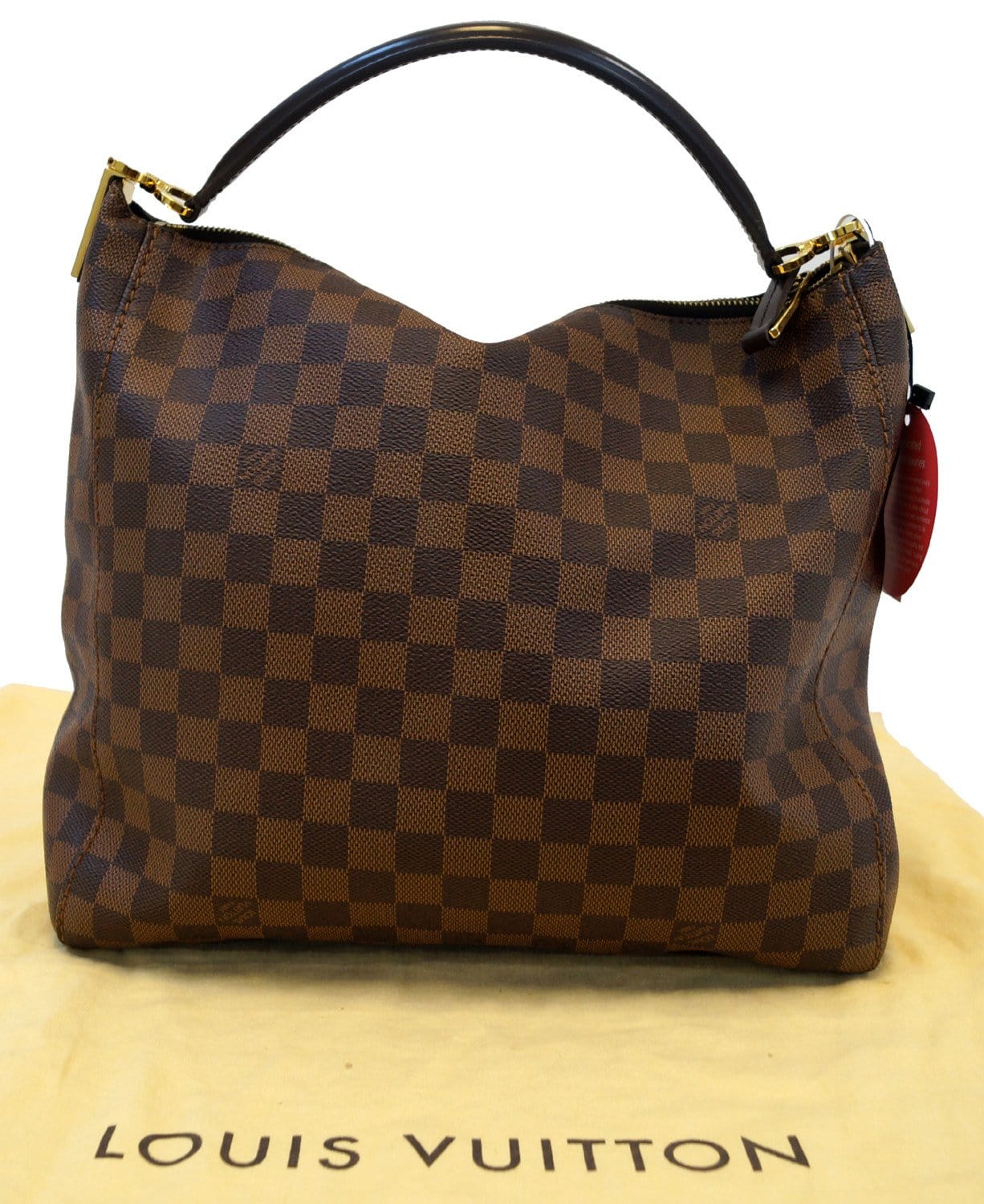 Louis Vuitton Shoulder Bag Damier Handbag Portobello Pm N41184 Brown Ladies