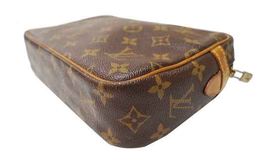 Louis Vuitton Monogram Compiegne Toiletry Pouch Cosmetic Trousse Clutch  11LVS129