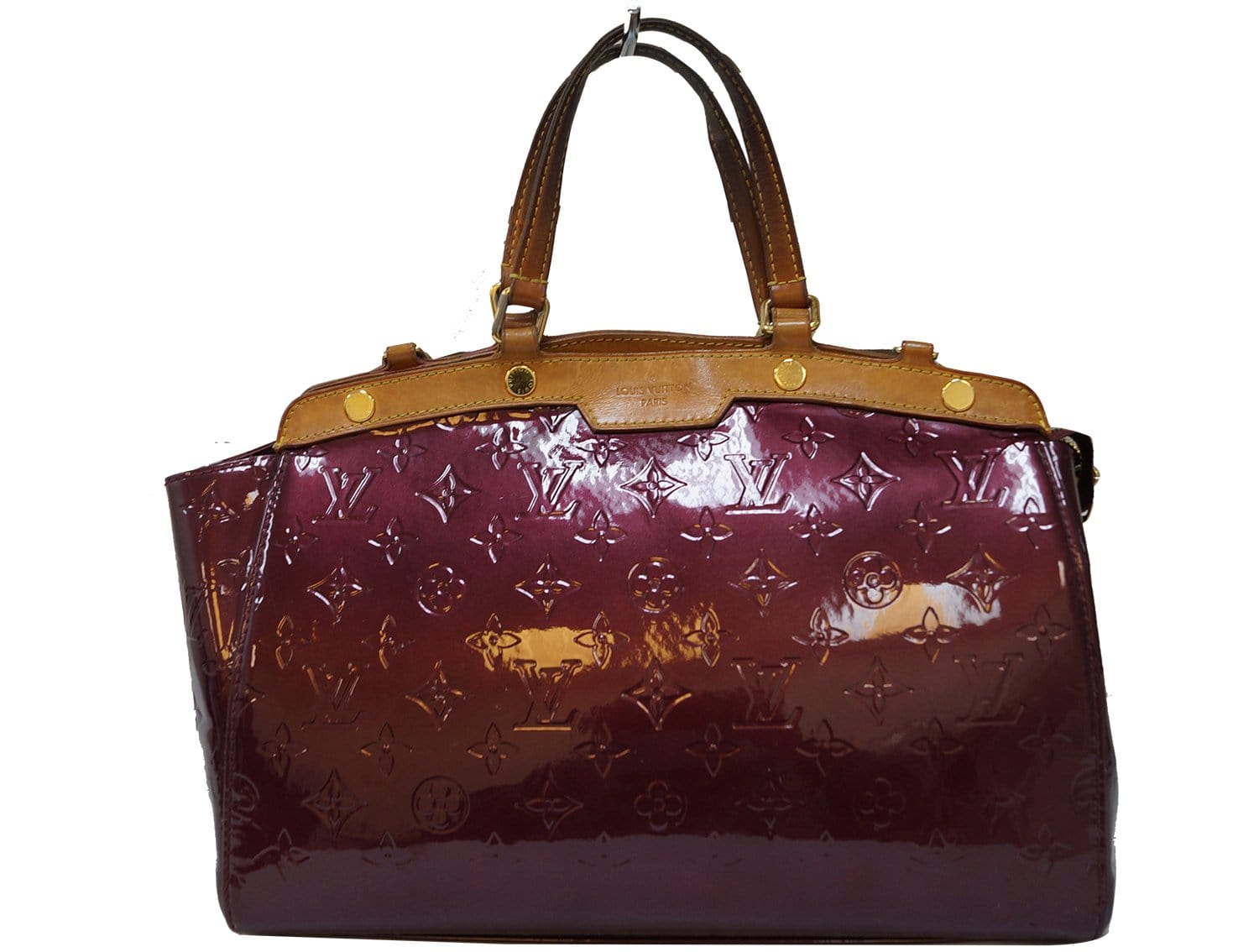 louis vuitton brea vernis mm burgundy patent leather shoulder bag