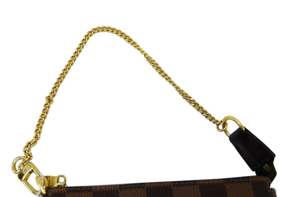 🔥NEW LOUIS VUITTON Mini Pochette Accessoires Chain Pouch Damier