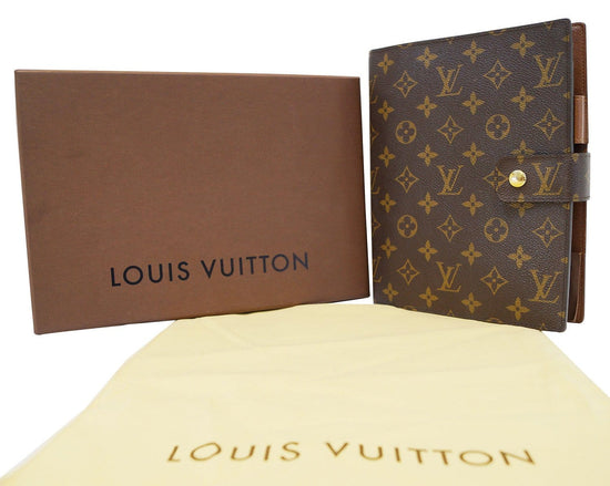 Louis Vuitton Monogram Canvas GM Large Ring Agenda Diary Cover W/ Original  Box