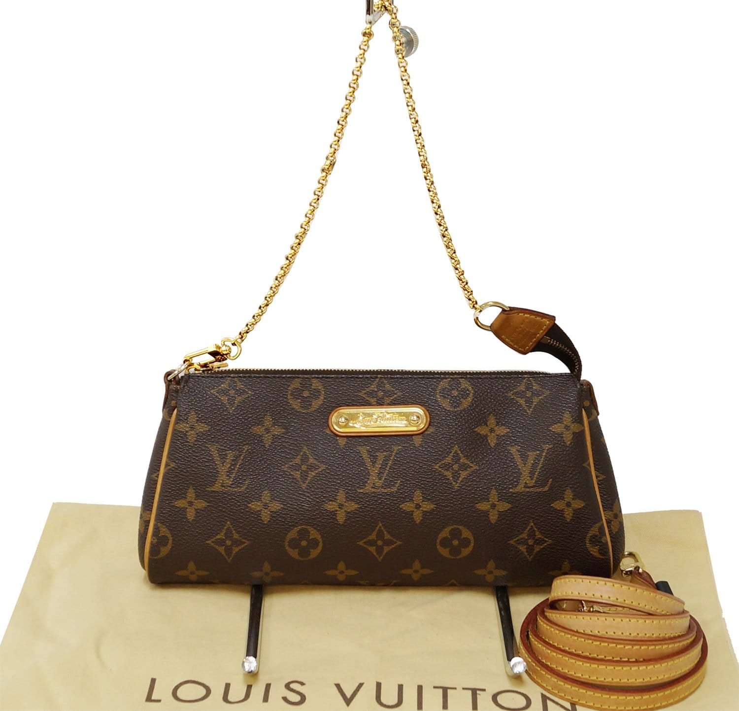 Louis Vuitton Louis Vuitton Eva Monogram Canvas 2 Way Clutch Bag +