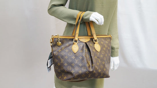 Palermo cloth handbag Louis Vuitton Brown in Cloth - 26019074