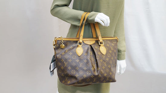 Louis Vuitton Brown Monogram Canvas Palermo GM Shoulder Bag – On