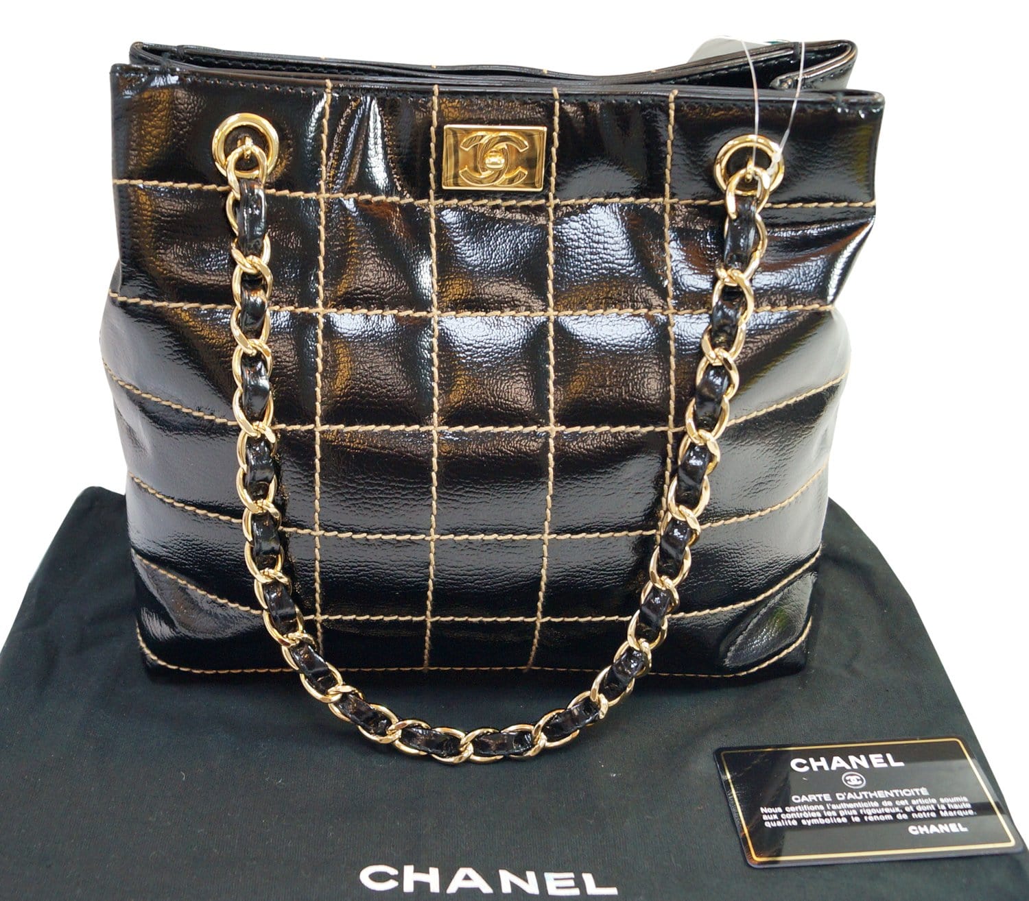black tweed chanel bag vintage