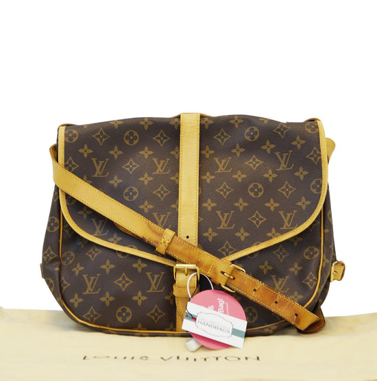 Louis Vuitton Saumur Handbag Monogram Canvas 35 - ShopStyle Shoulder Bags