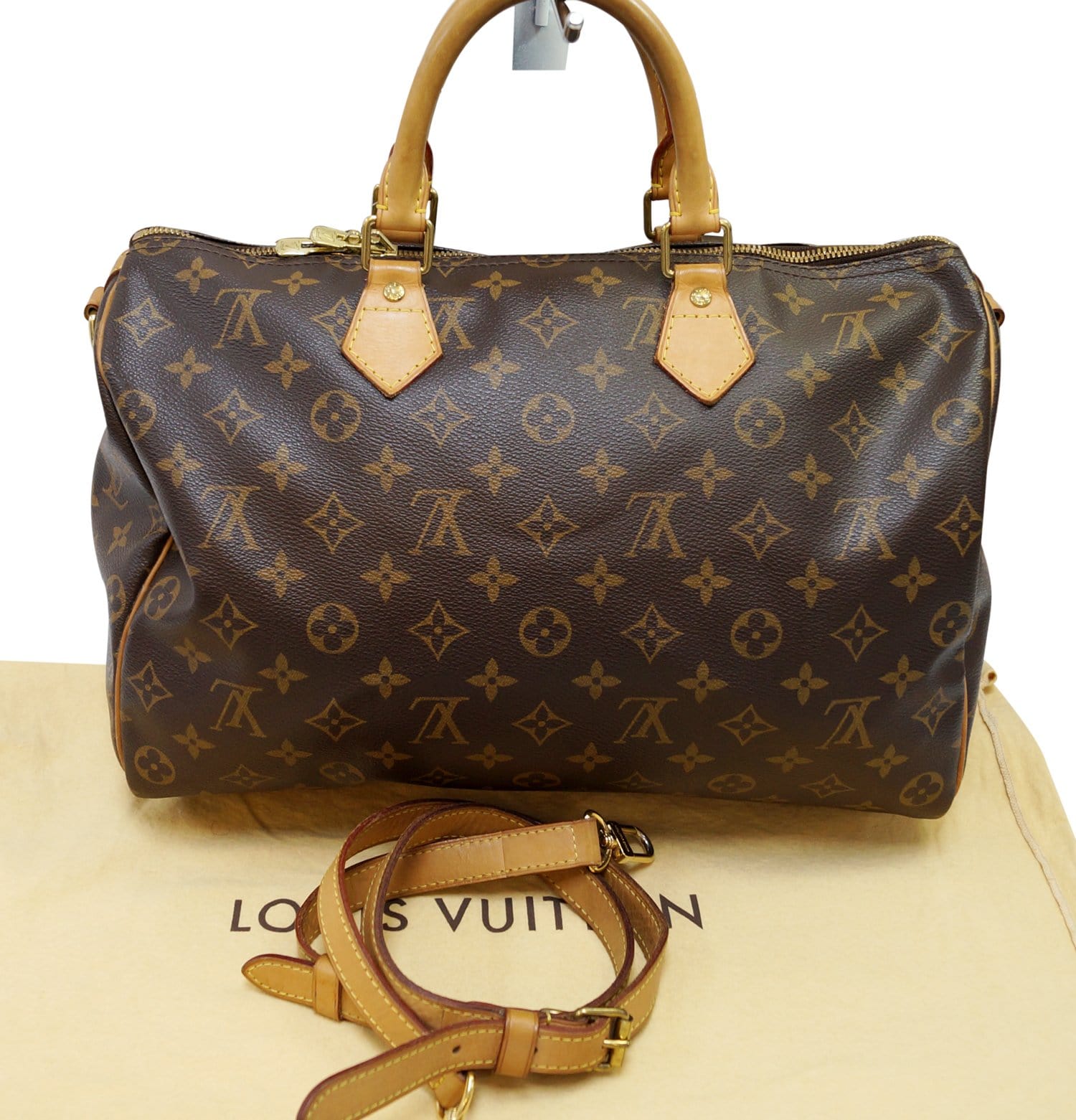 LOUIS VUITTON Monogram Canvas Speedy 35 Bandouliere Shoulder Bag