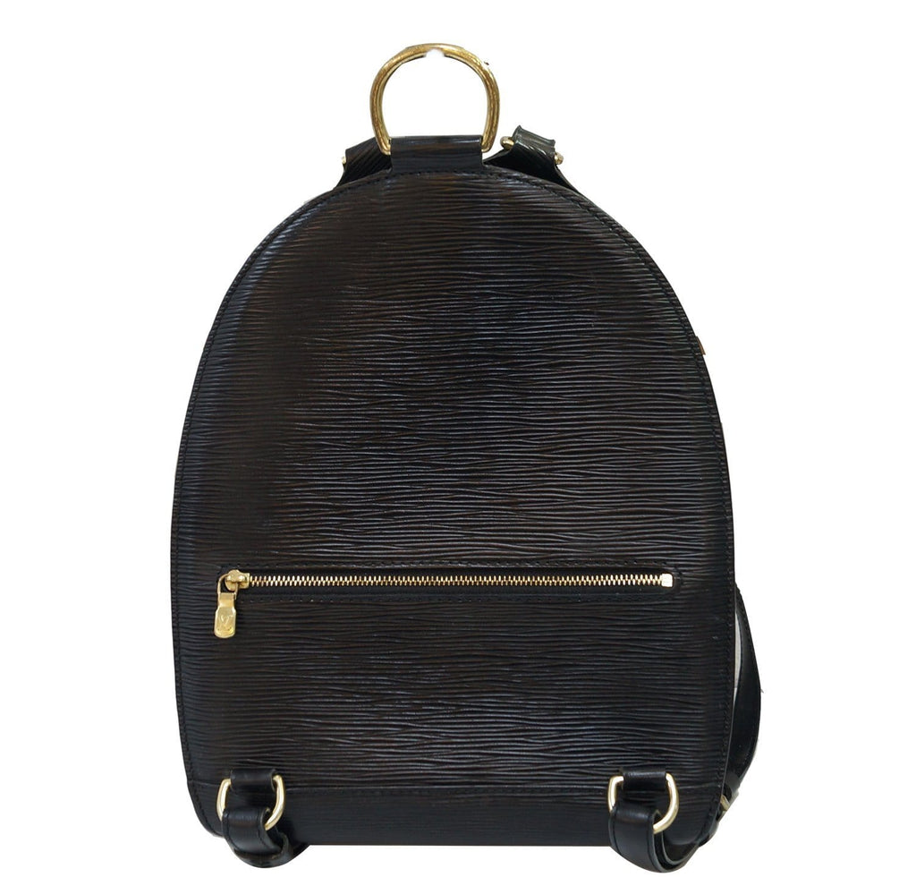 LOUIS VUITTON Mabillon Epi Leather Backpack Black