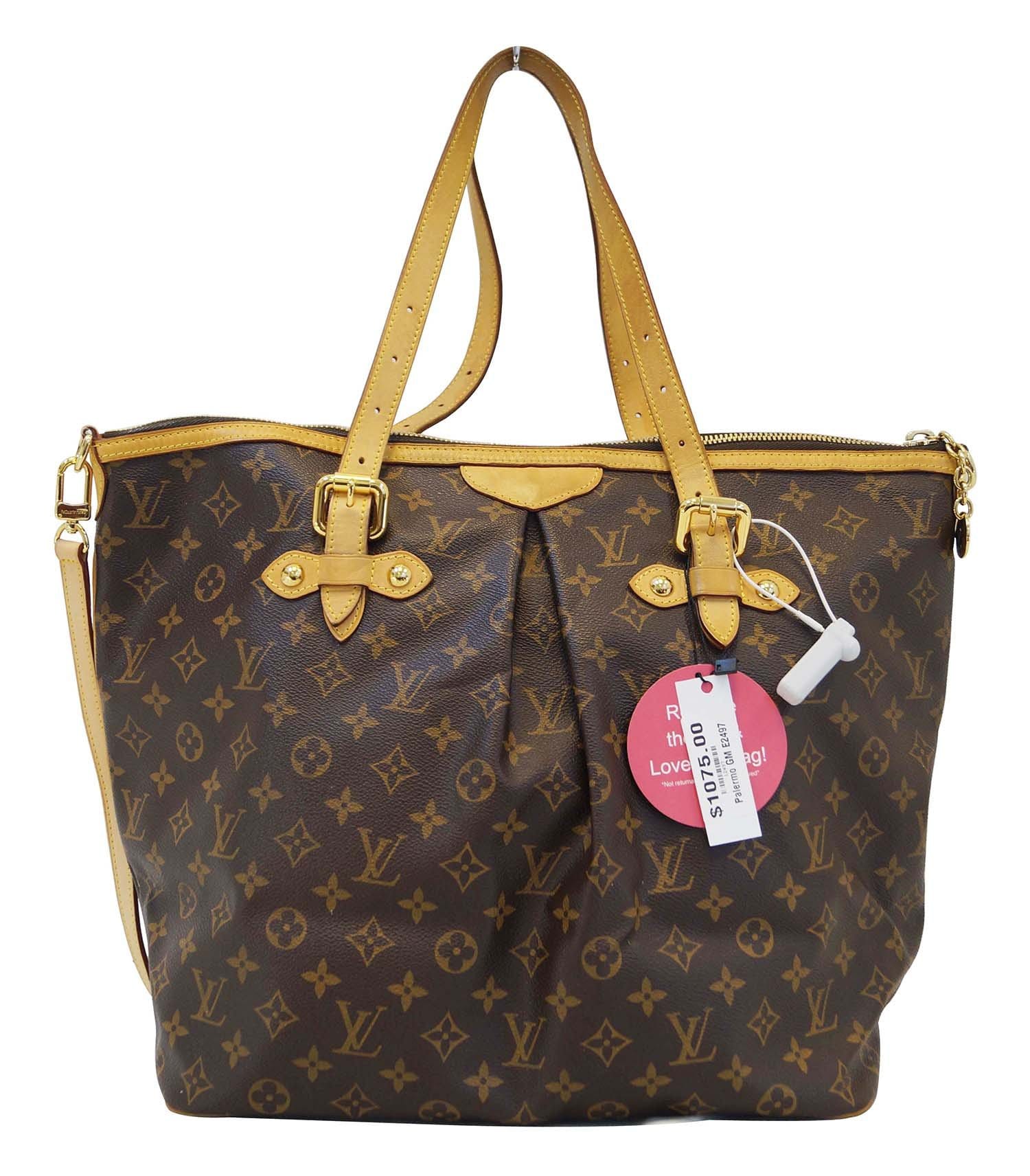  LOUIS  VUITTON  Monogram Palermo  GM Tote Shoulder Bag