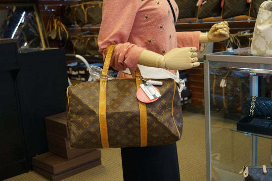 LOUIS VUITTON Monogram Canvas Sac Souple 35 Boston Bag-US