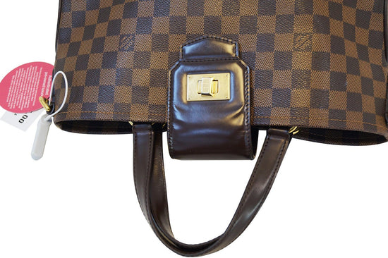 Louis Vuitton Damier Ebene Canvas Cabas Rosebery Bag at 1stDibs