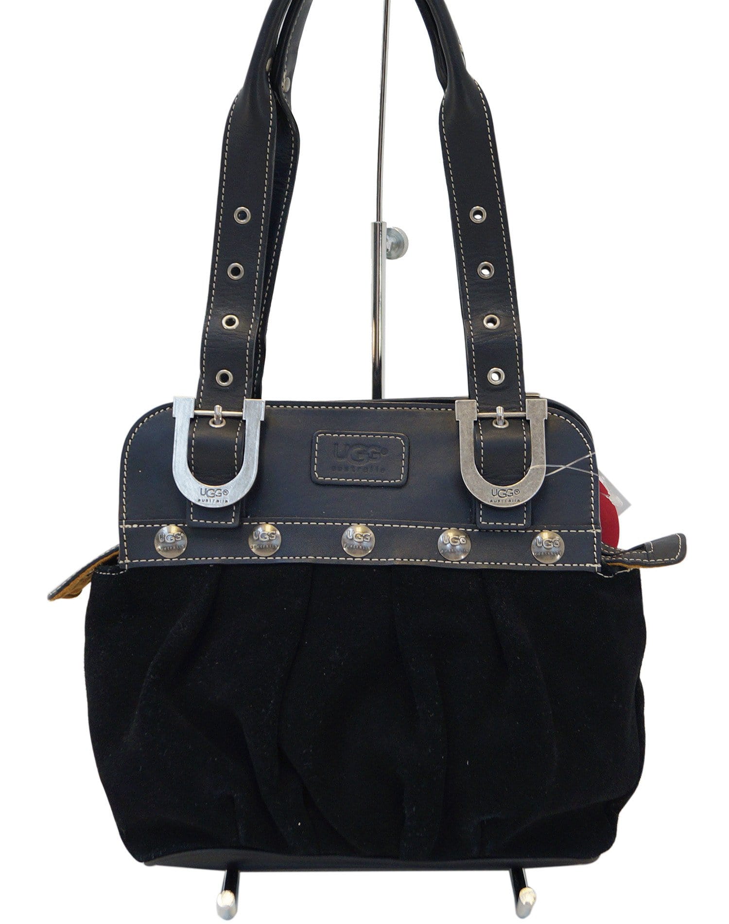 UGG Australia Black Suede Leather Shoulder Bag - Sale