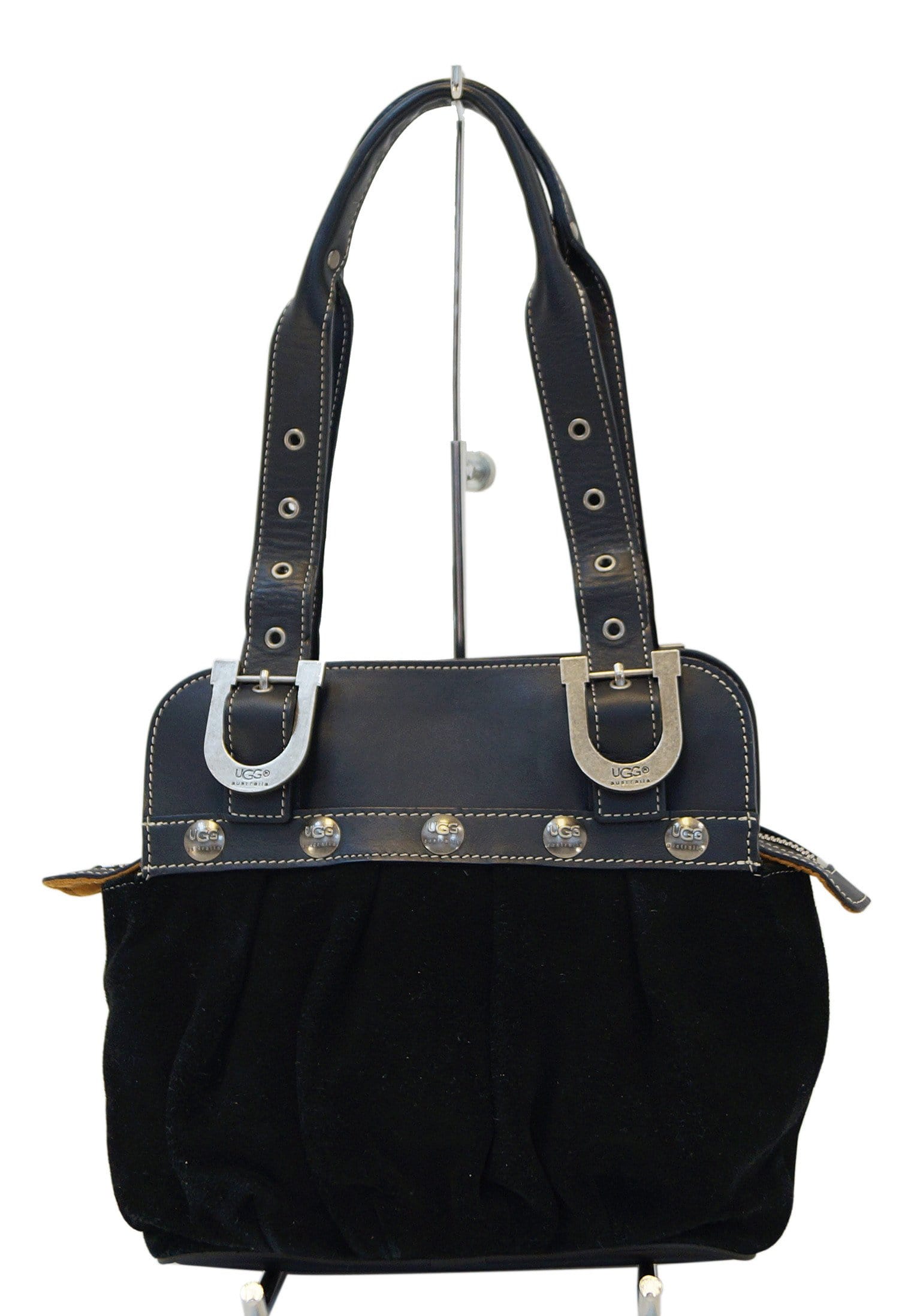 UGG Australia Black Suede Leather Shoulder Bag - Sale