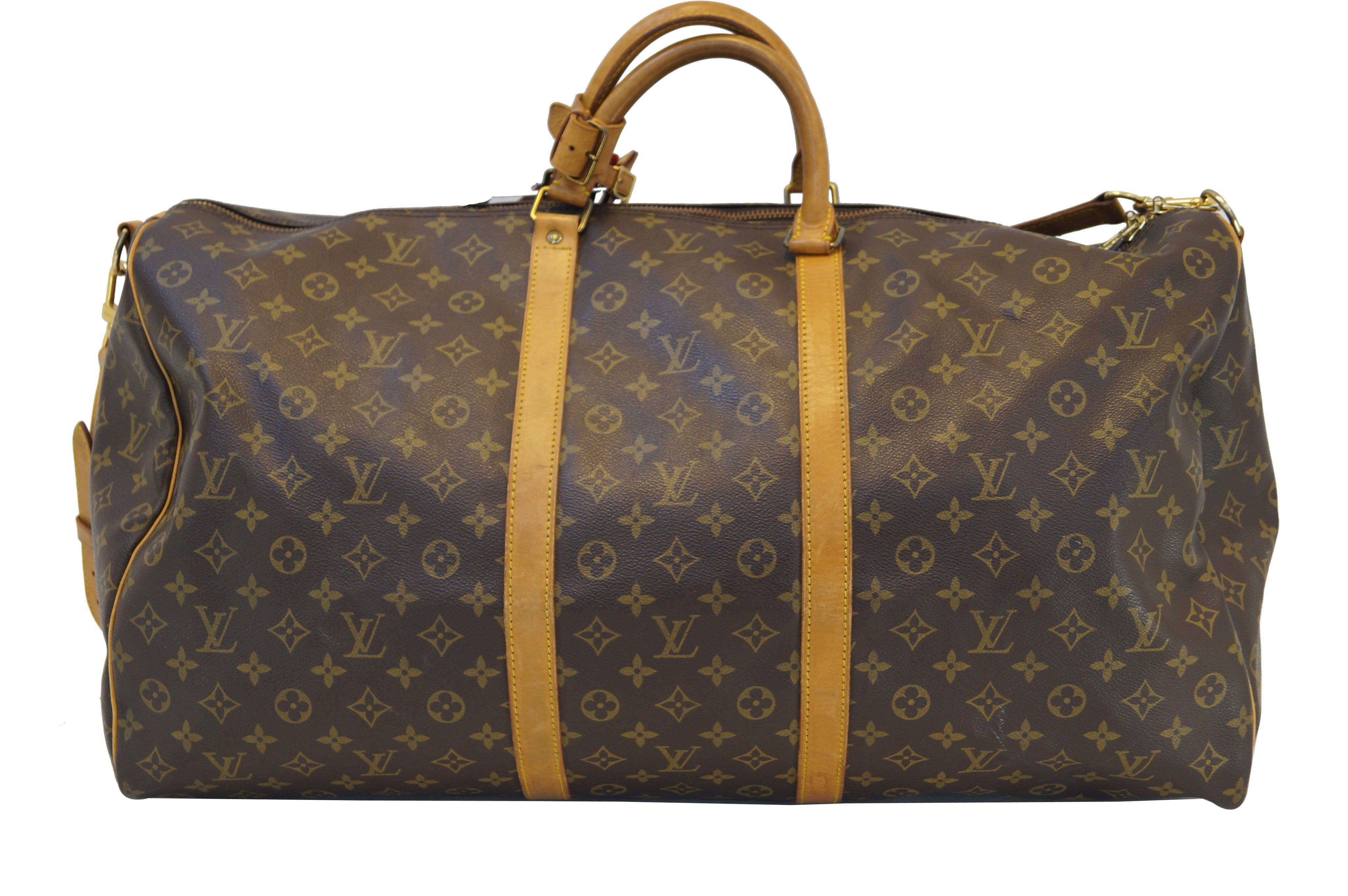 Keepall 60 Monogram Canvas Bandouliere (Authentic Pre-Owned) – The