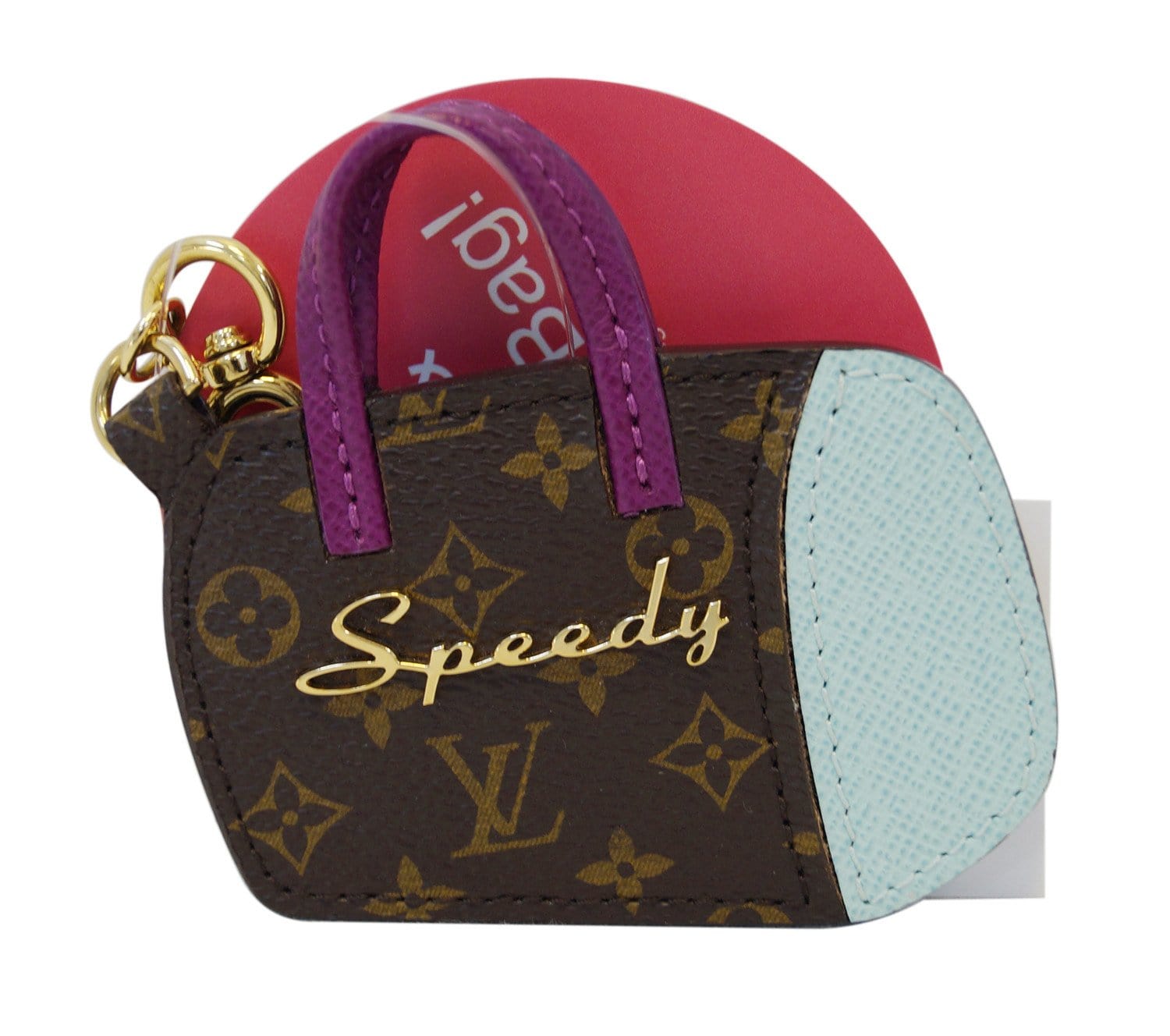 LOUIS VUITTON Monogram Porte Cles BB Speedy Charm Key Ring