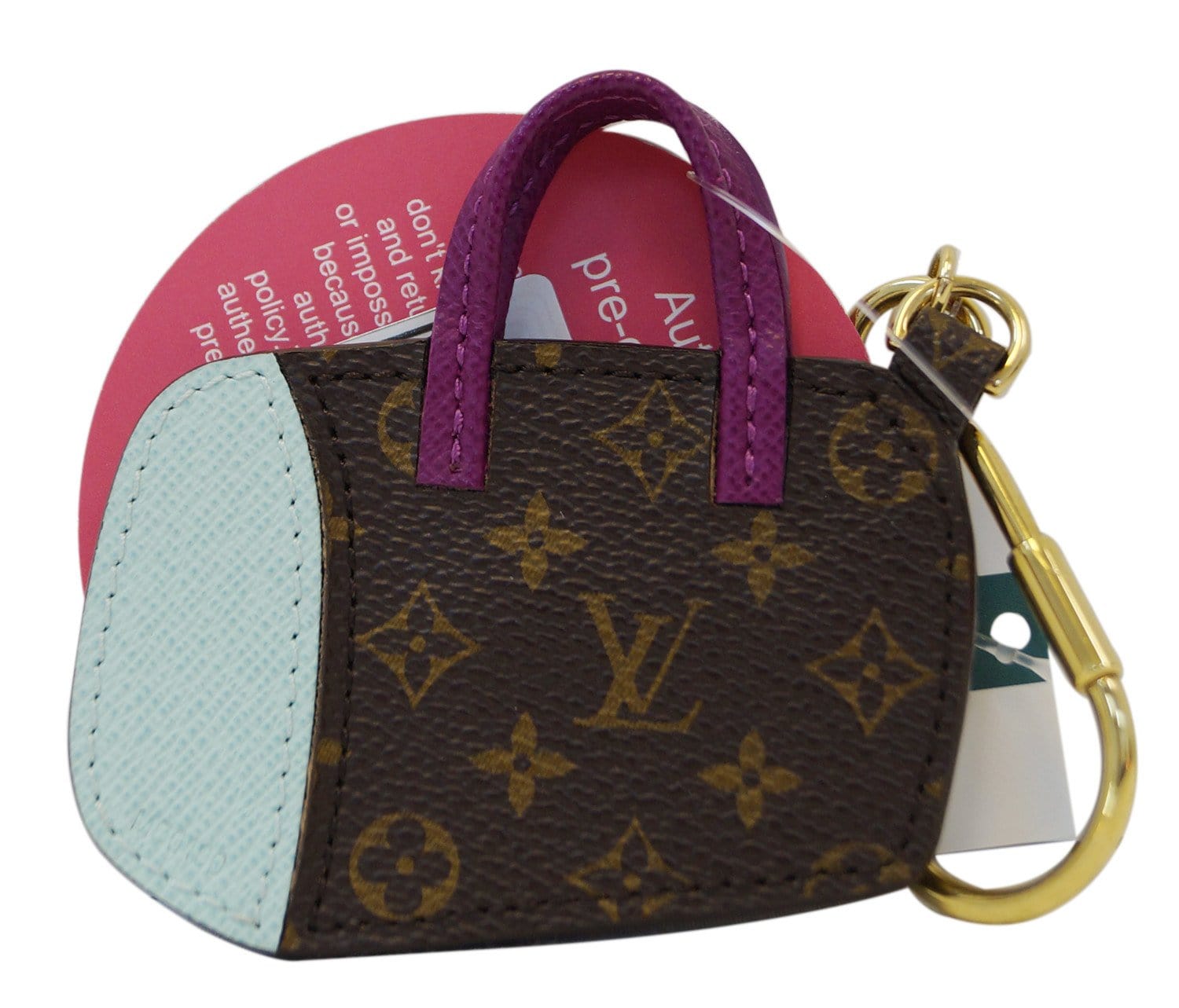 LOUIS VUITTON Monogram Porte Cles BB Speedy Charm Key Ring