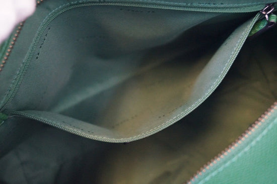 COACH Crossgrain Updated Turnlock Green Tote Shoulder Bag E3028
