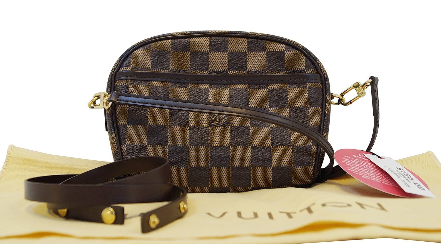 LOUIS VUITTON Damier Pochette Ipanema Shoulder Pouch