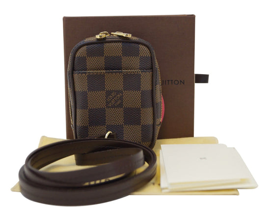 LOUIS VUITTON Damier Ebene Etui Okapi PM Shoulder Pouch