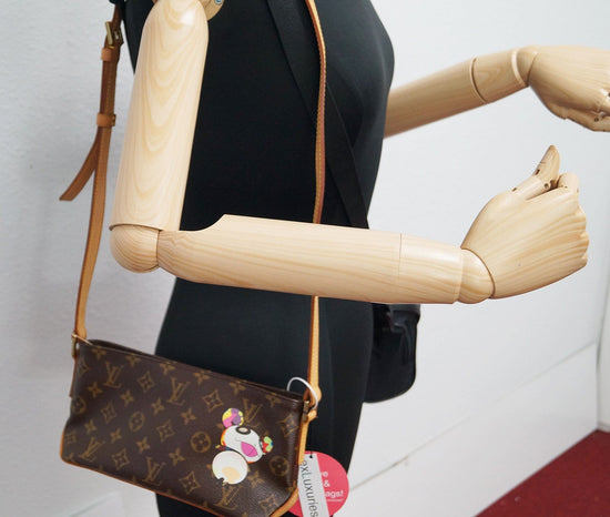 LOUIS VUITTON Monogram Trotteur Panda Shoulder Bag