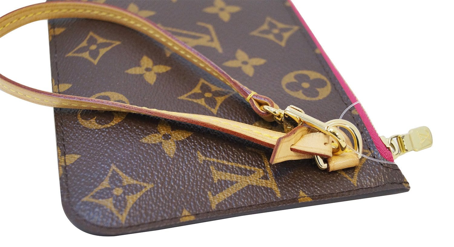 LOUIS VUITTON Monogram Neverfull MM Pochette Wristlet Clutch