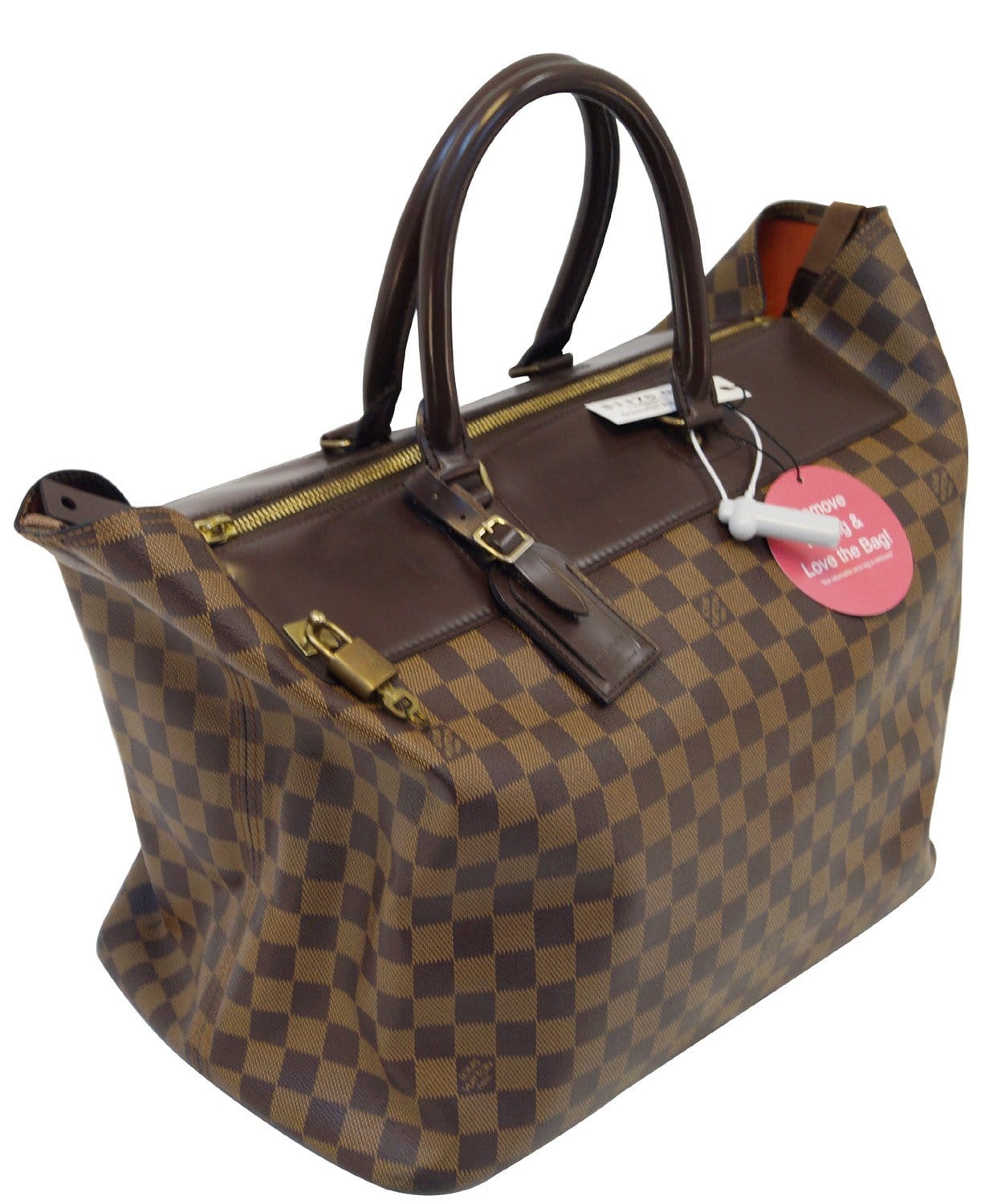 LOUIS VUITTON Damier Ebene Greenwich PM Boston Shoulder Bag