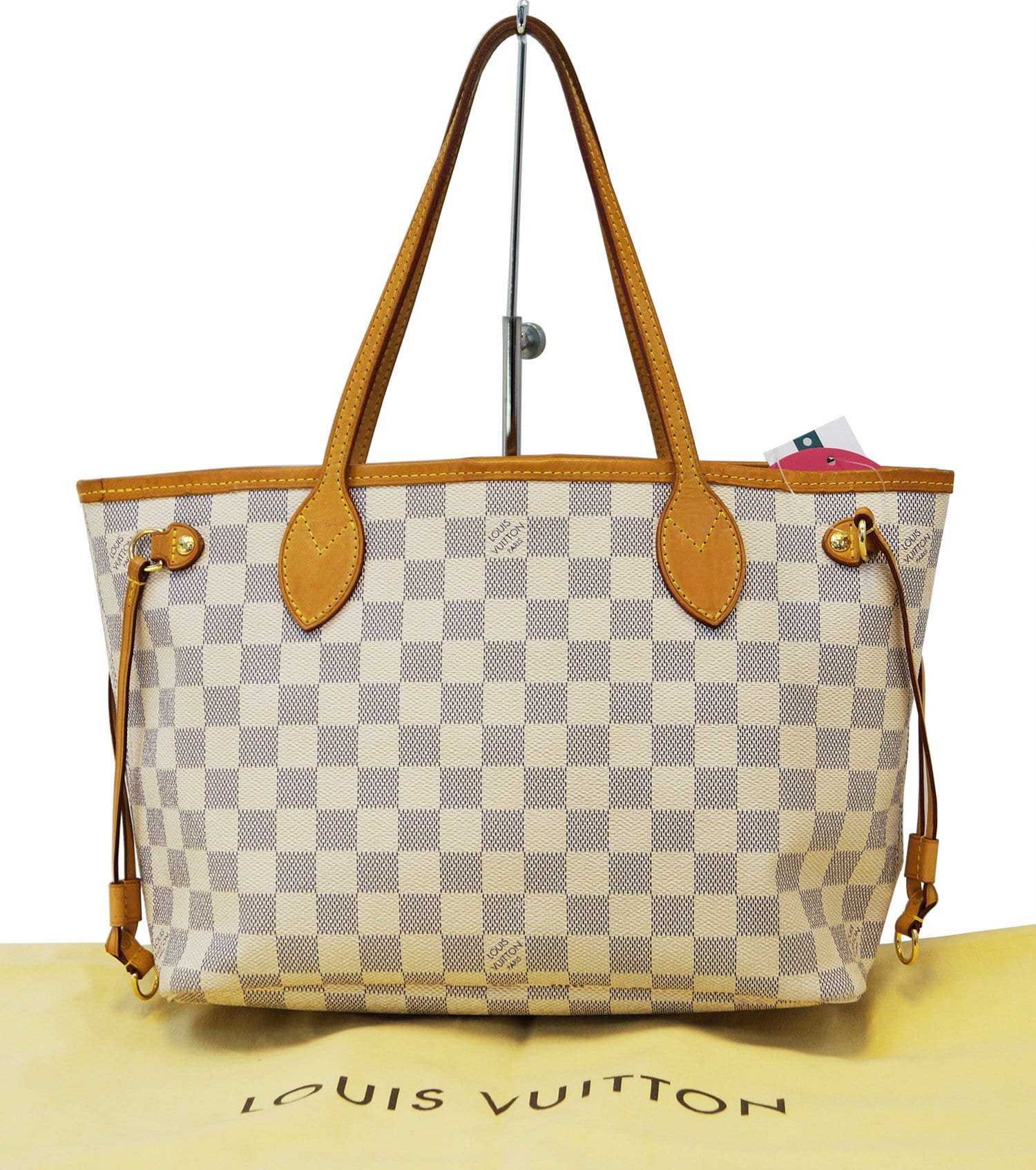 Louis Vuitton Damier Azur Canvas Neverfull PM Bag Louis Vuitton