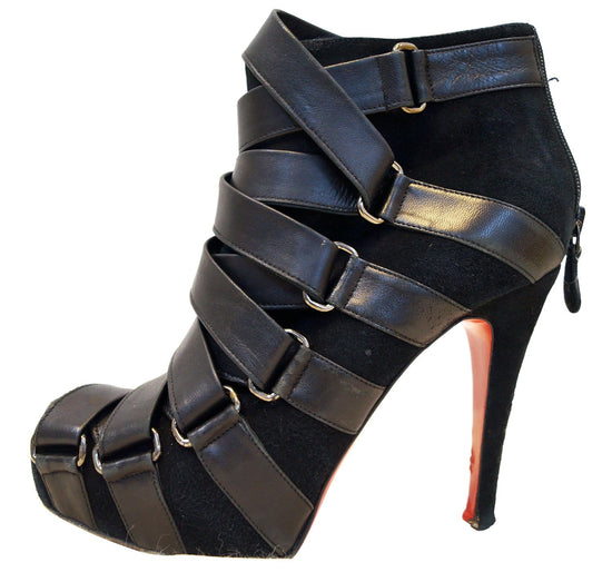 Christian Louboutin Nitoinimoi Bandage 120mm Ankle Boots Size 35.1/2 