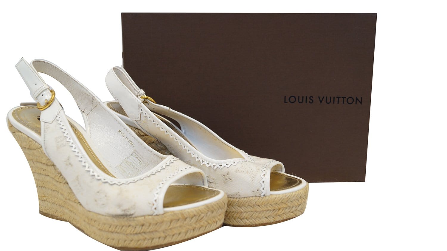 Louis Vuitton Espadrille Wedge Sandals