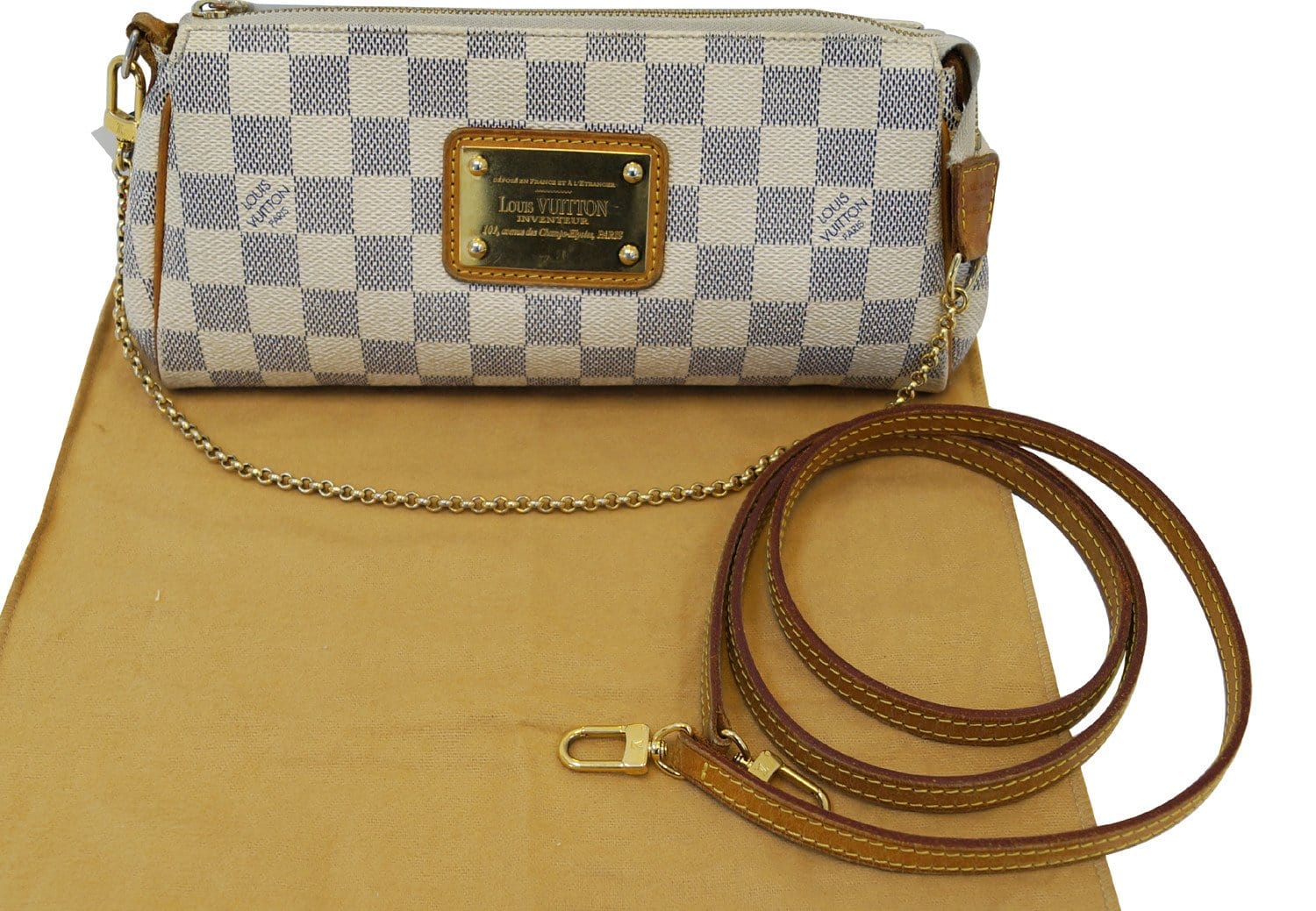 Louis Vuitton Damier Azur Eva Clutch