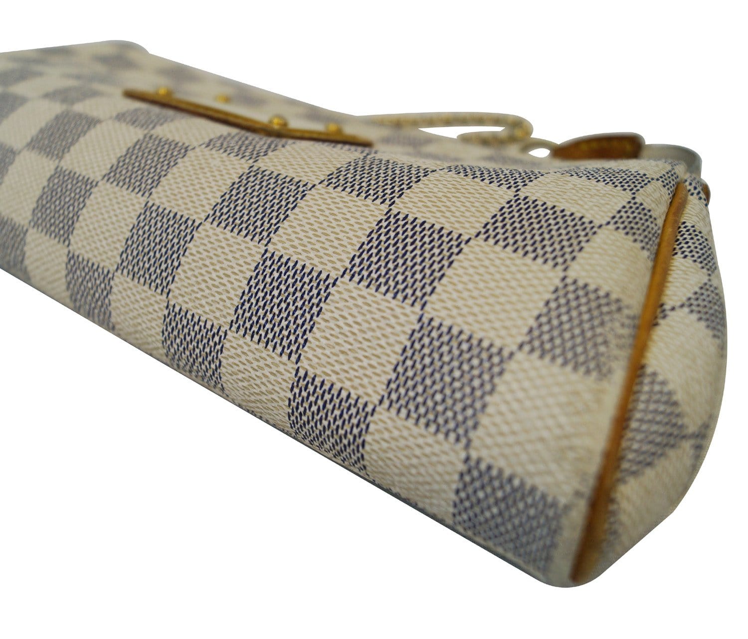 Louis Vuitton, Damier Azur Eva Pochette, cream white and…