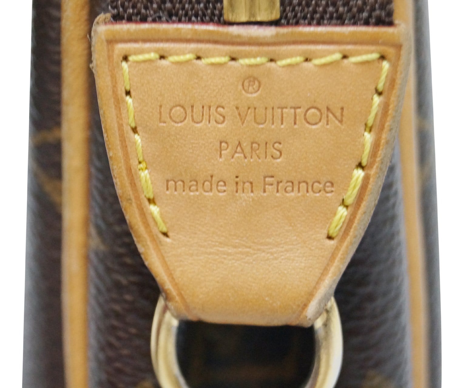 LOUIS VUITTON Vachetta Leather Natural For Eva Shoulder Strap clutch
