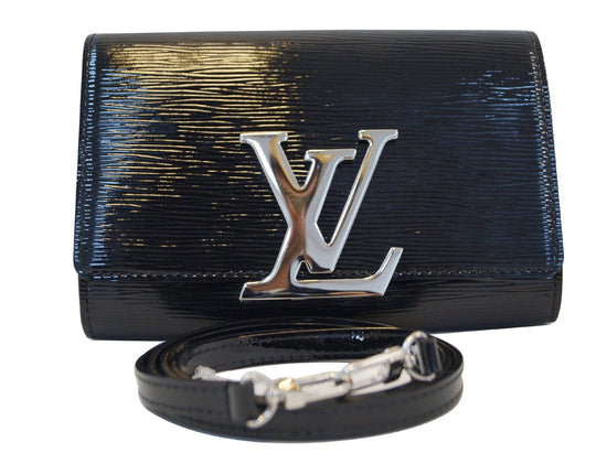 Authentic Louis Vuitton “Louise PM” Epi Electric Black Leather  Shoulder/clutch