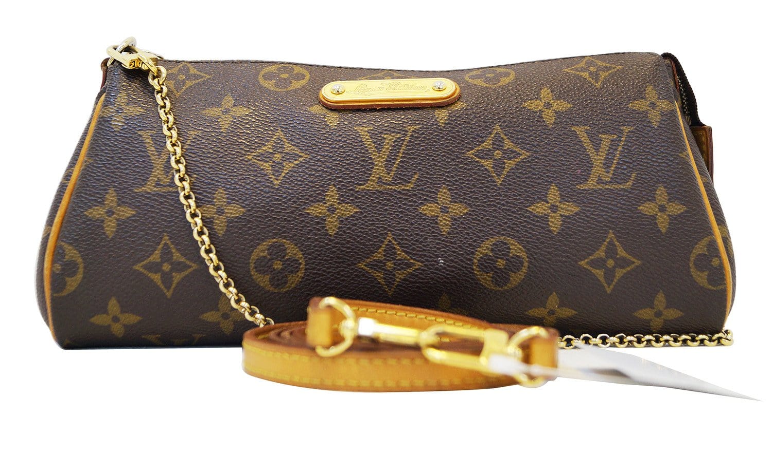 LOUIS VUITTON Monogram Pochette Eva Clutch Shoulder Bag