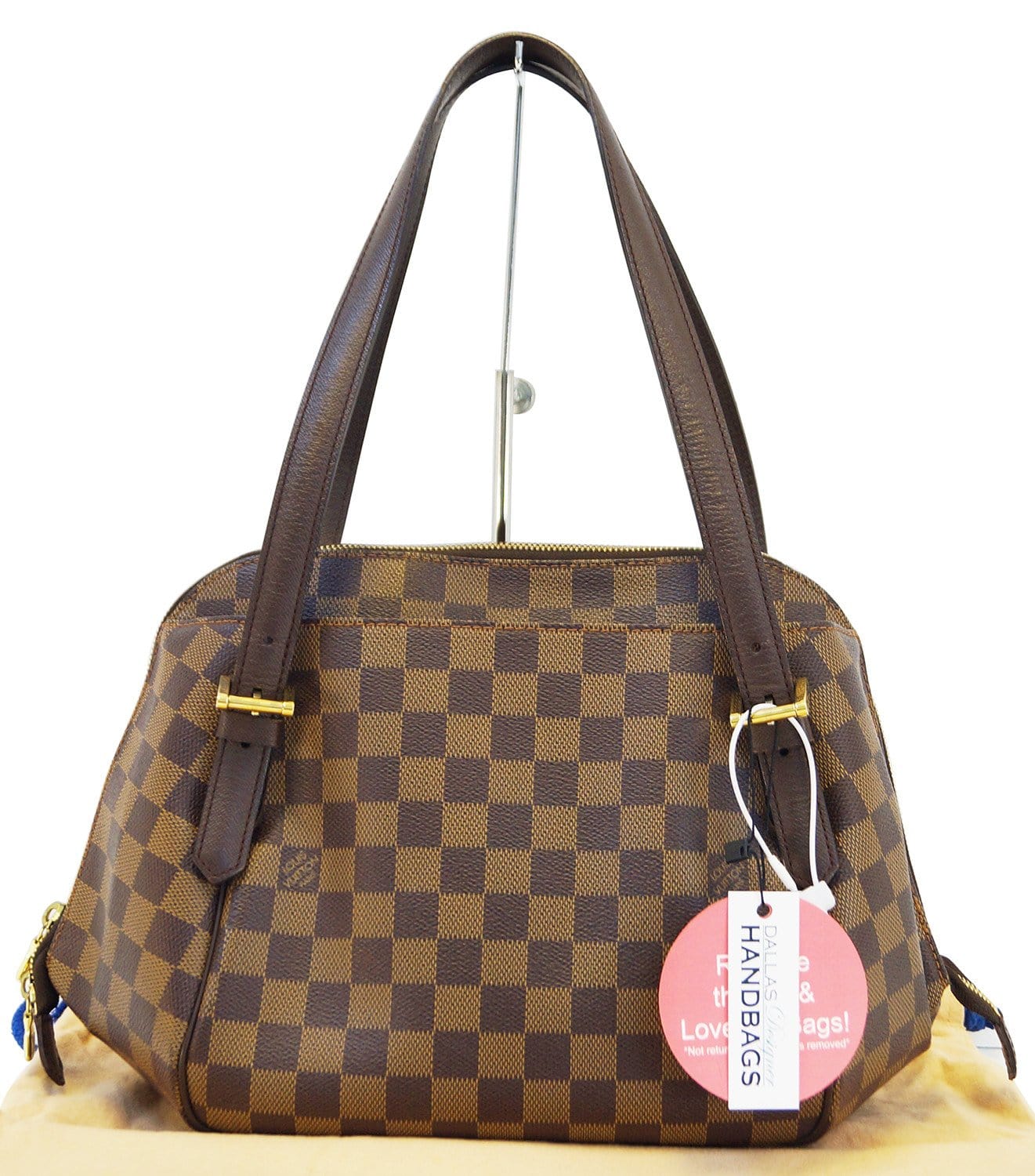 LOUIS VUITTON Toile Damier Ebene Belem MM Shoulder Handbag- Final Call