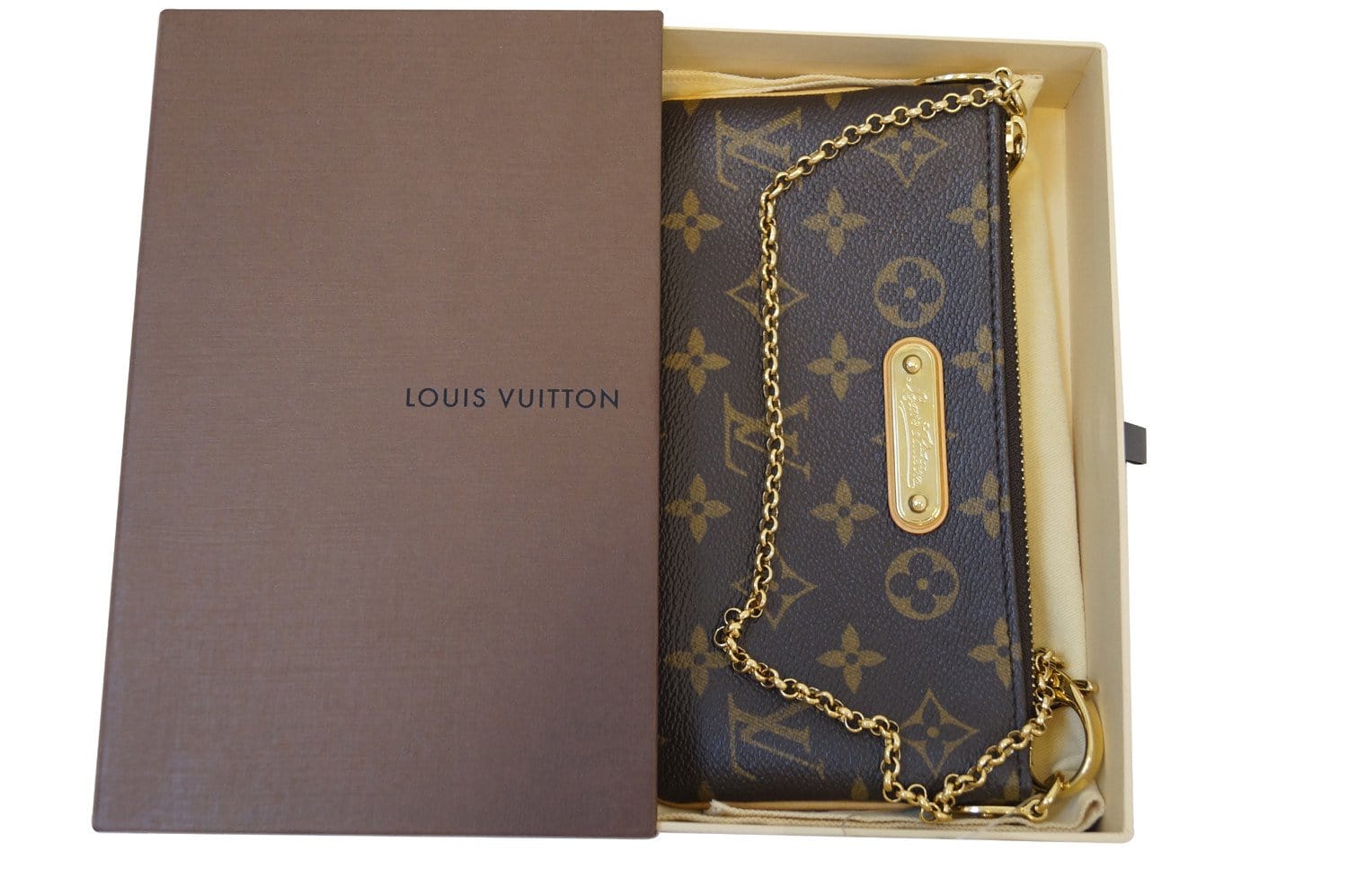 LOUIS VUITTON Monogram Pochette Milla MM Pouch