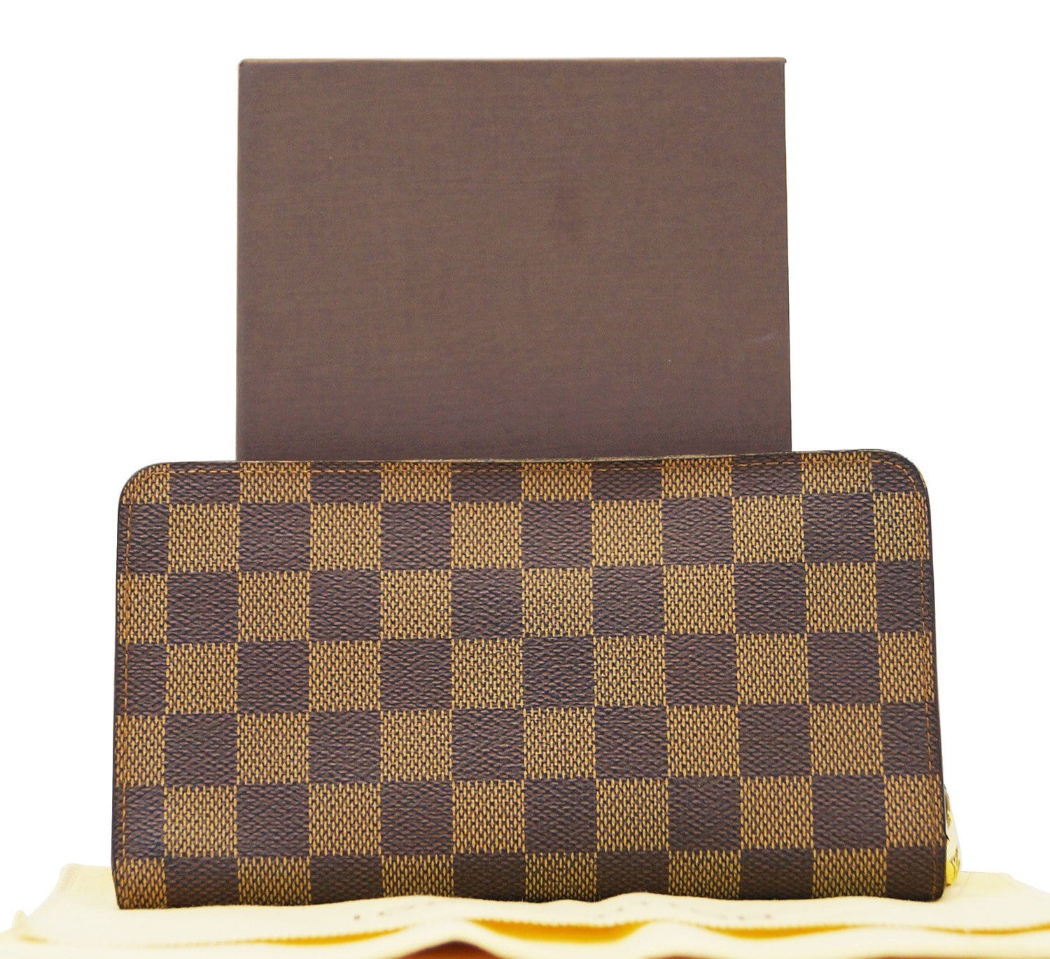 LOUIS VUITTON Damier Ebene Zippy Wallet 91529