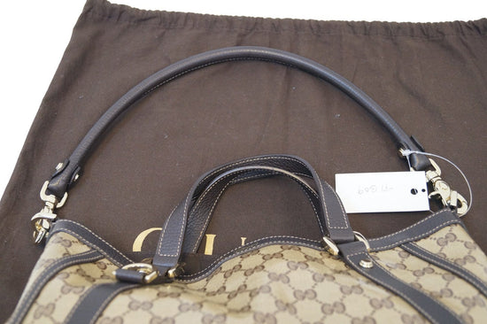 Gucci Abbey GG Canvas Shoulder Bag in Black | Lord & Taylor