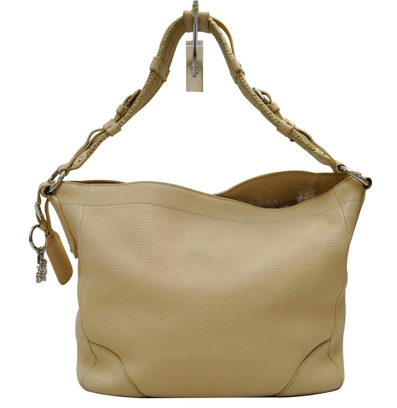 Prada Hobo Bag - Daino Shoulder Bag Cream Leather