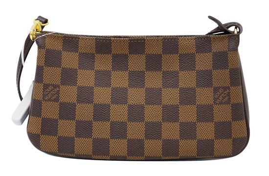 LOUIS VUITTON Pre-loved LOUIS VUITTON Navona Damier ebene Handbag PVC  leather Brown 2023, Buy LOUIS VUITTON Online