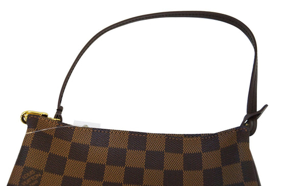 LOUIS VUITTON NAVONA HAND BAG POUCH PURSE DAMIER EBENE N51983 FL1012 73231