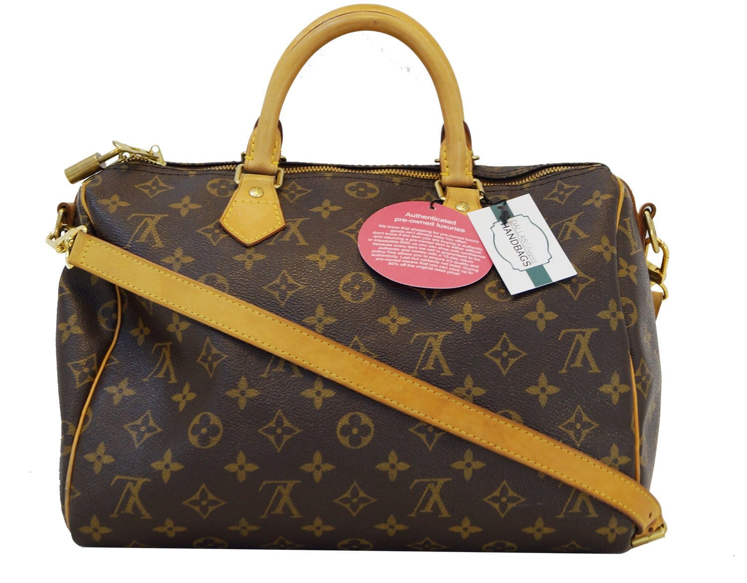 Brown Louis Vuitton Monogram Speedy 30 Boston Bag