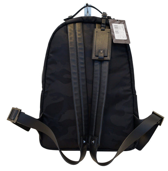 Luxury bag - Valentino black camouflage nylon bag for men