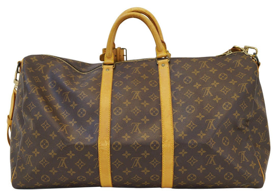 Shop Louis Vuitton Keepall 2023 Cruise Monogram 2WAY Leather Logo Boston  Bags (M46355) by 碧aoi