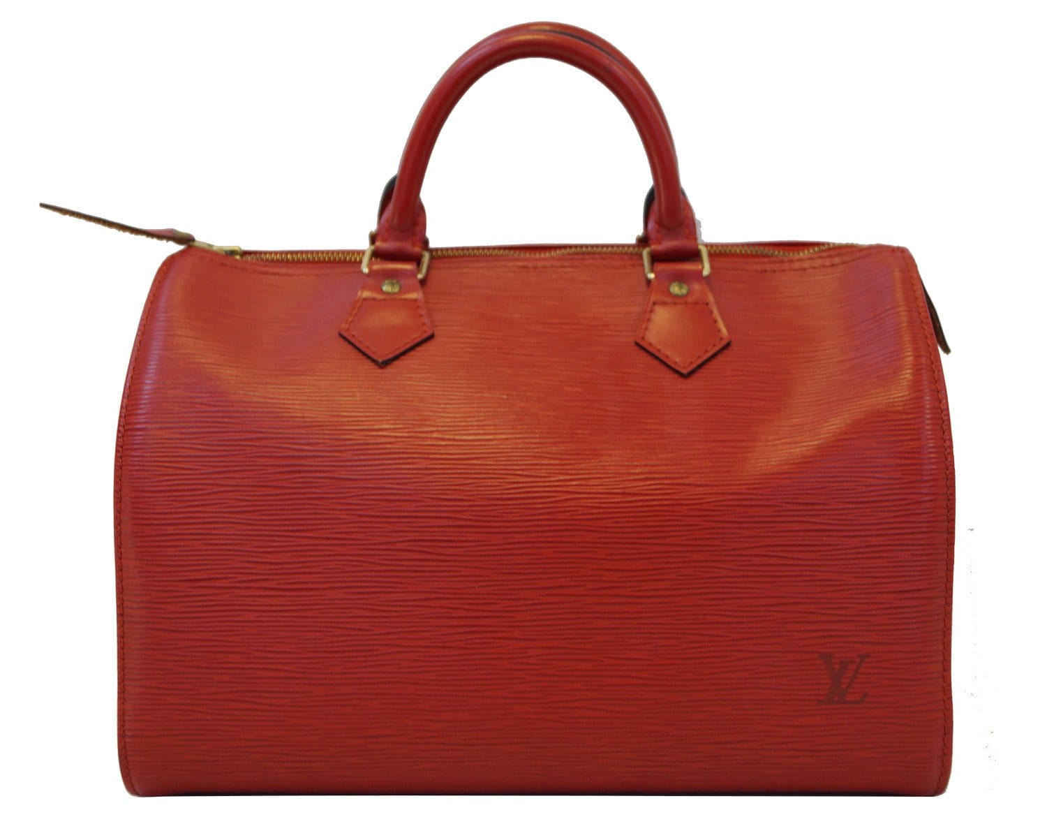 LOUIS VUITTON Epi Leather Red Speedy 30 Bag