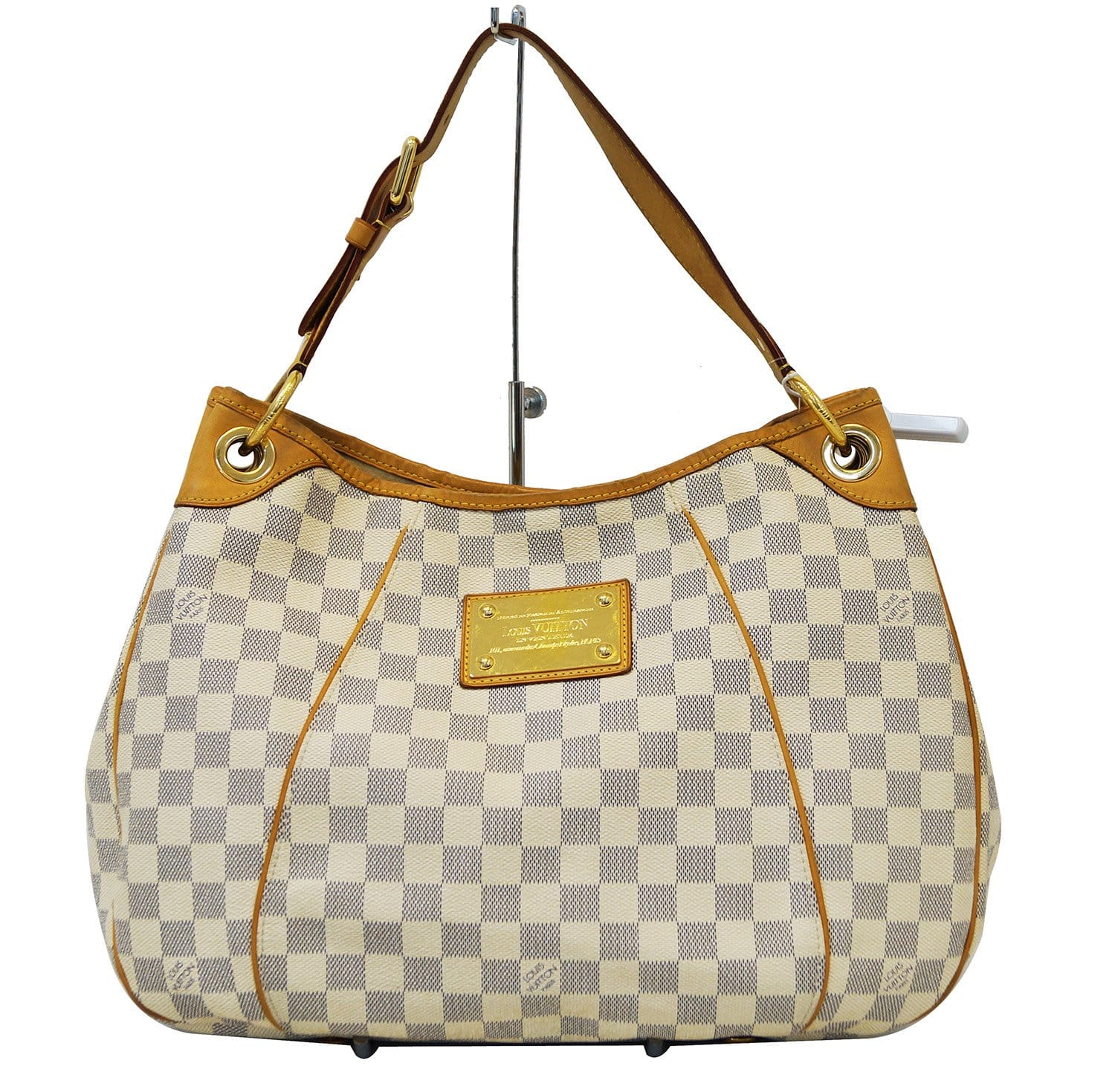 Louis Vuitton Galliera Pm White Damier Azur Canvas Shoulder Bag